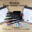 Stampin'up!, kolorieren, Bloghop , Team kreativ-format, Wassertankpinsel, Watercolor pencils, Farbenfroh durchs Jahr