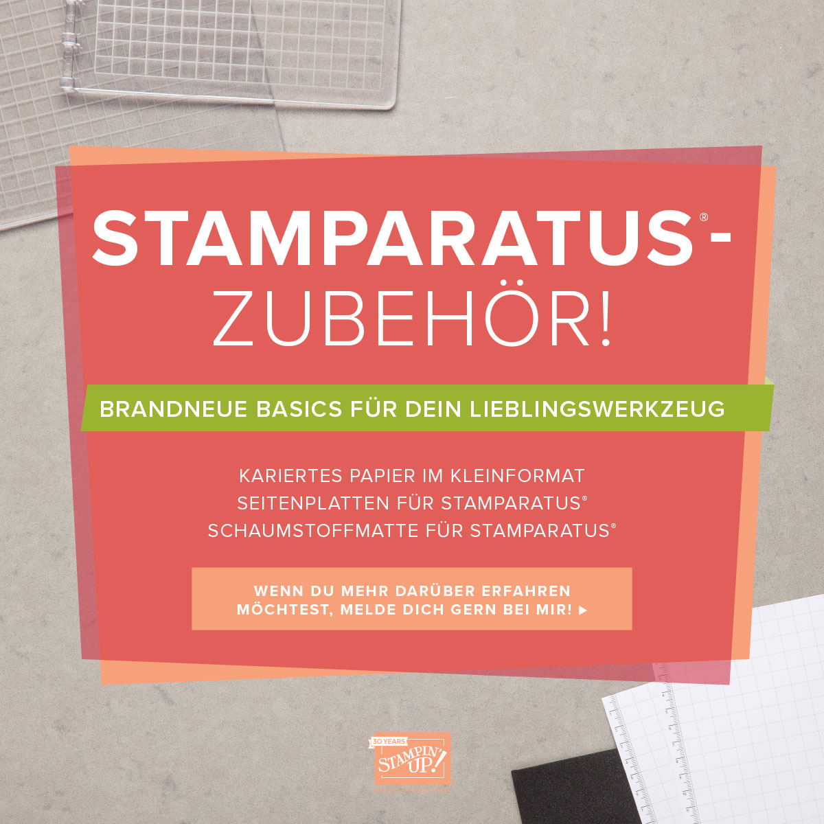 zusatzprodukte für den Stamperatus von Stampin`Up!
