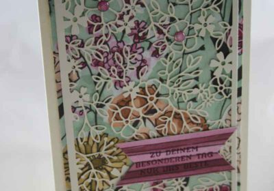 Elegante Geburtstagskarte mit Stampin Up" Produkten gewerkelt