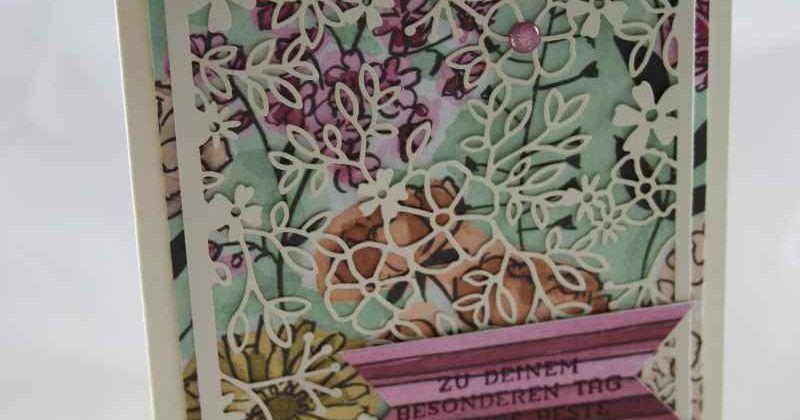 Elegante Geburtstagskarte mit Stampin Up" Produkten gewerkelt