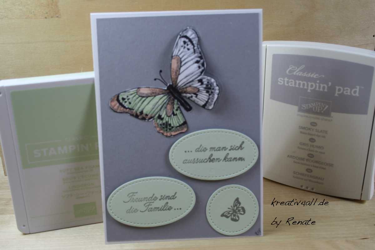 Thema lindgrün und schiefergrau, Bloghop Dezember mit Stampin´Up! Produkten