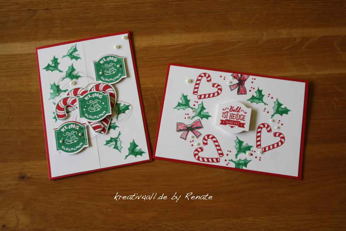 glutrot und kleegrün Stempelfarbe, Farbkarton glutrot, Stampin´Up!