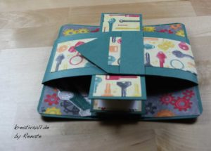 Mit Gürtel-ummantelte Leporello-Karte mit Stampin´Up! Produkten