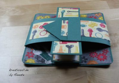 Mit Gürtel-ummantelte Leporello-Karte mit Stampin´Up! Produkten